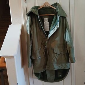 VTG 1952 Korean War British Army Green Lined Fishtail Middle Parka Stormgard LTD